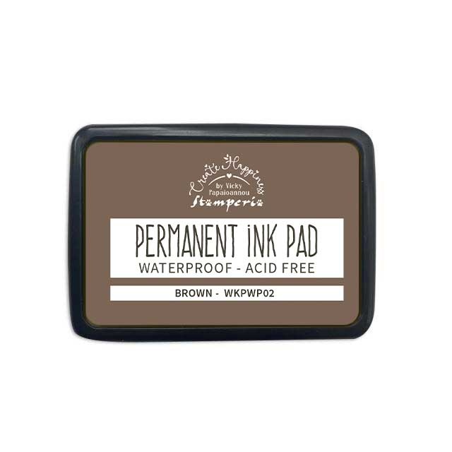 Stamperia Create Happiness Permanent Ink pad - Brown