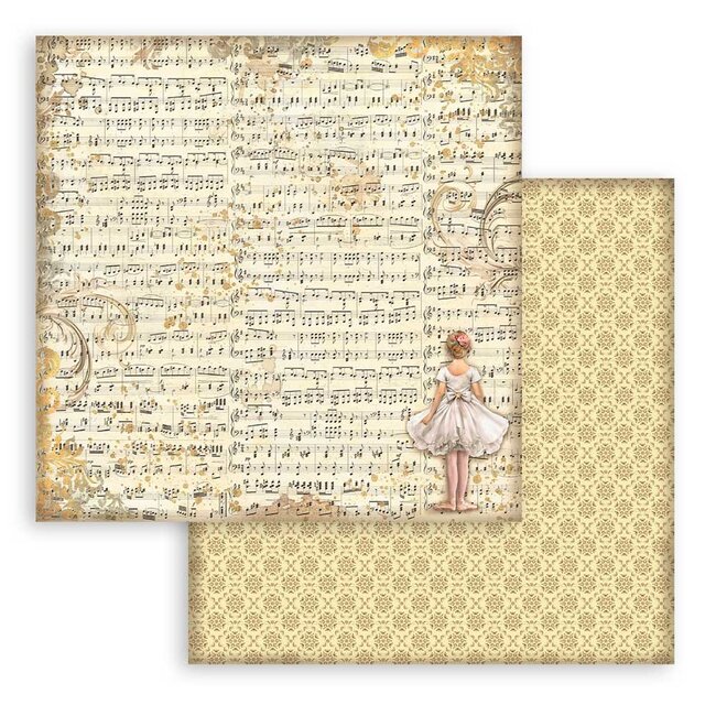 Stamperia Scrapbooking Pad 10 sheets cm 30,5x30,5 (12"x12") Maxi Background selection -  The  Nutcracker