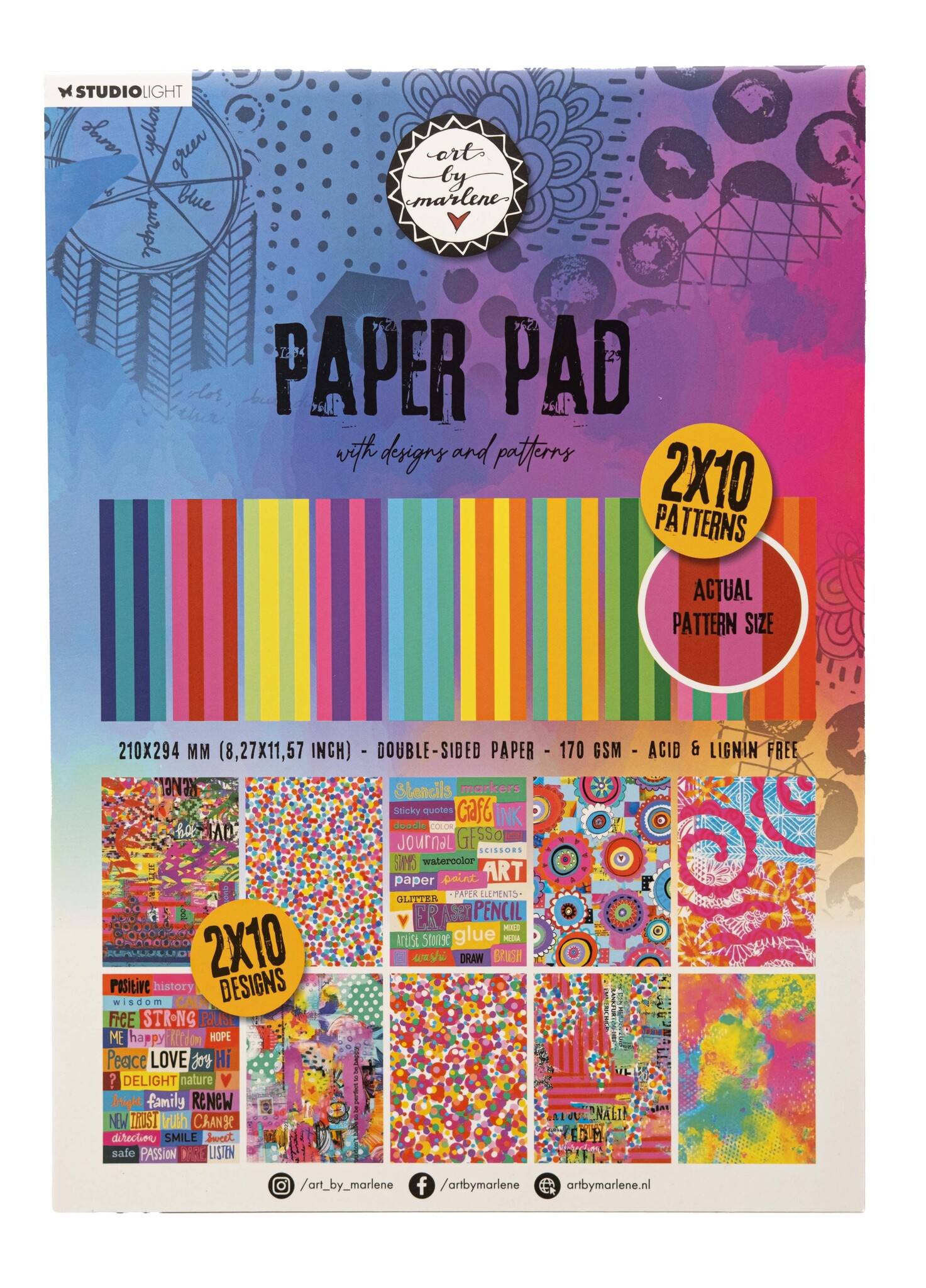 Studio Light ABM Design Paper Pad Designs and patterns Essentials Collection nr.211