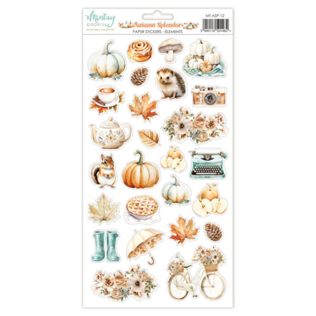 Mintay papers 6 X 12 PAPER STICKERS - AUTUMN SPLENDOR - ELEMENTS
