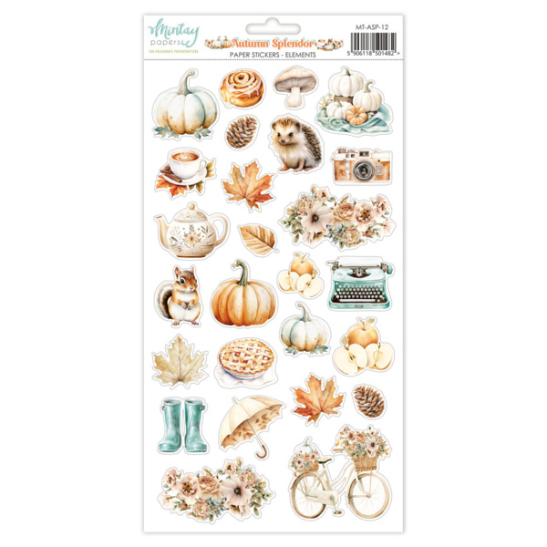 Mintay papers 6 X 12 PAPER STICKERS - AUTUMN SPLENDOR - ELEMENTS