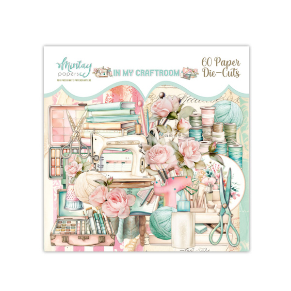 Mintay papers PAPER DIE-CUTS - IN MY CRAFTROOM, 60 PCS