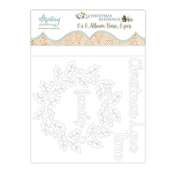 Mintay papers 6 X 8 CHIPBOARD ALBUM - CHRISTMAS BLESSINGS