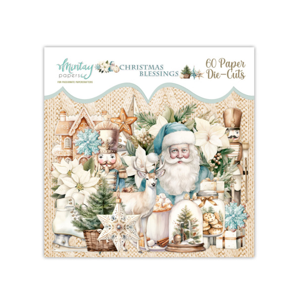 Mintay papers PAPER DIE-CUTS - CHRISTMAS BLESSINGS, 60 PCS