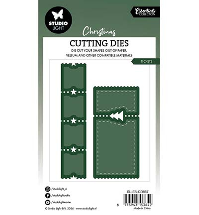 Studio Light SL Cutting Dies Christmas Ticket Essentials nr.867