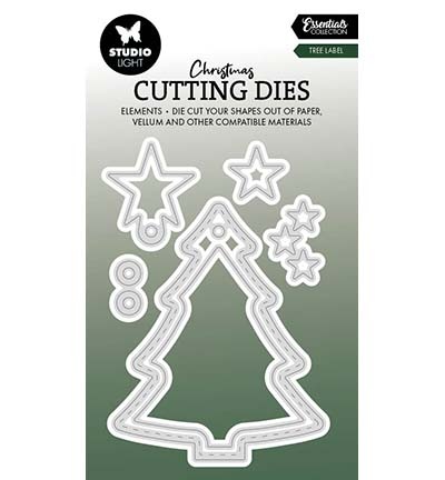 Studio Light SL Cutting Dies Tree Label Essentials nr.868