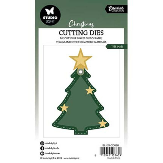 Studio Light SL Cutting Dies Tree Label Essentials nr.868