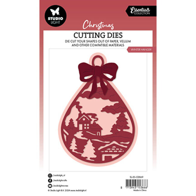 Studio Light SL Cutting Dies Winter hanger Essentials nr.869