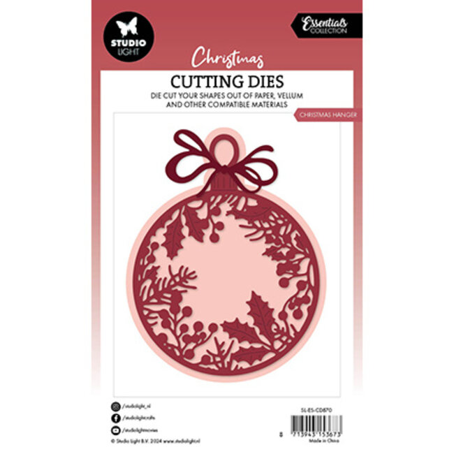 Studio Light SL Cutting Dies Christmas hanger Essentials nr.870