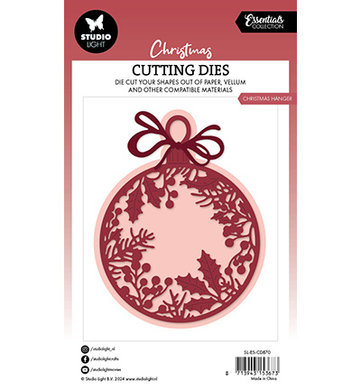 Studio Light SL Cutting Dies Christmas hanger Essentials nr.870