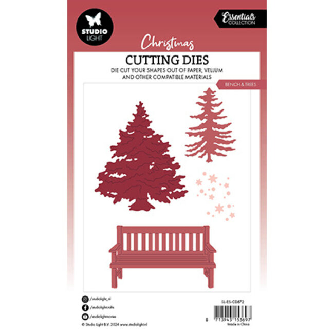 Studio Light SL Cutting Dies Bench & trees Essentials nr.872