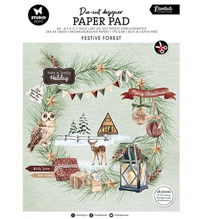 Studio Light SL Die-cut Designer PP Festive Forest Essentials nr.219