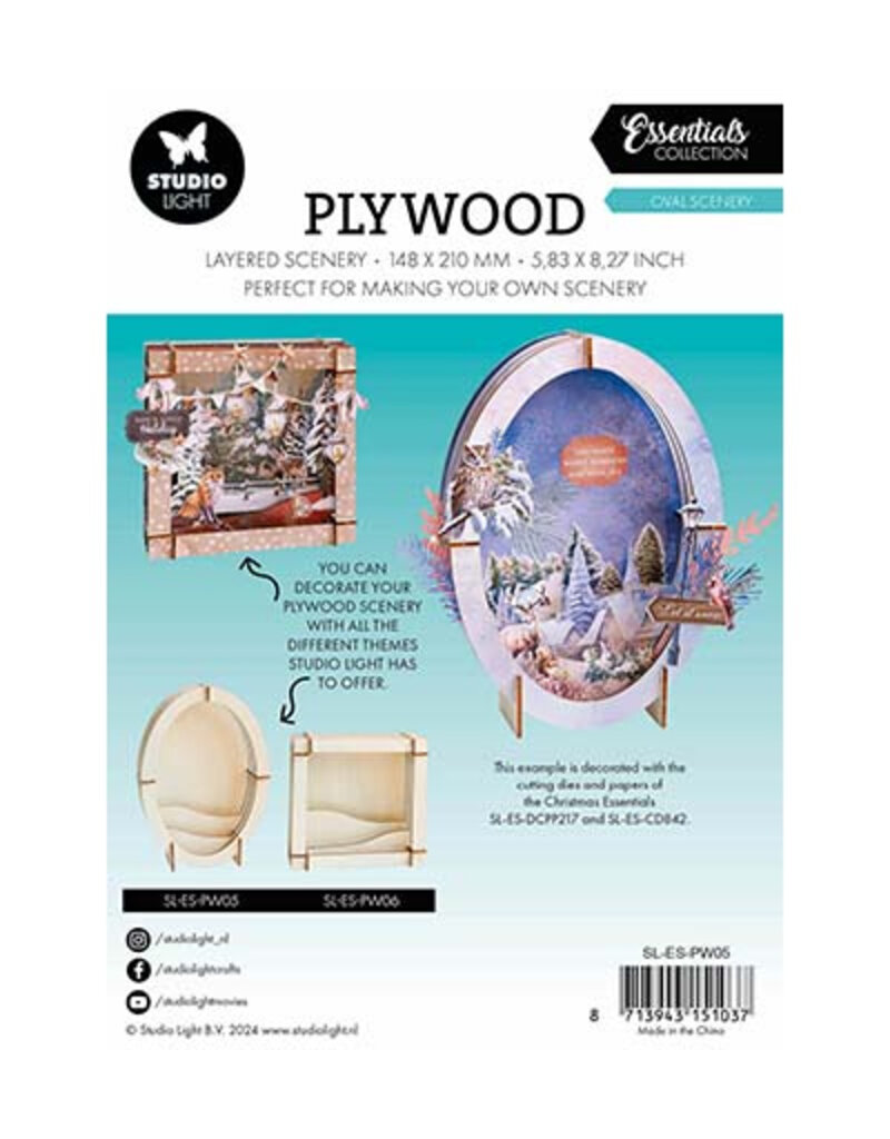 Studio Light SL Plywood Oval scenery Essentials nr.05