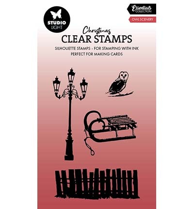 Studio Light SL Clear Stamp Owl scenery Essentials nr.710