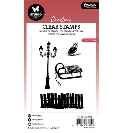 Studio Light SL Clear Stamp Owl scenery Essentials nr.710