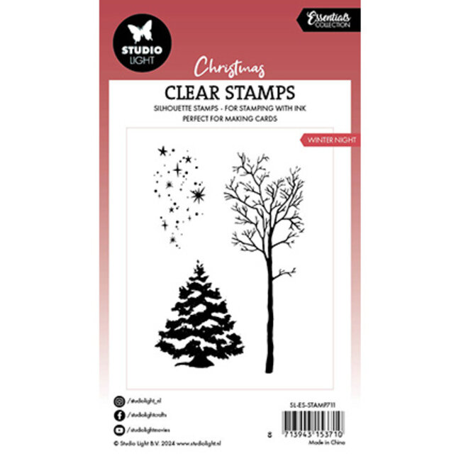 Studio Light SL Clear Stamp Winter night Essentials nr.711