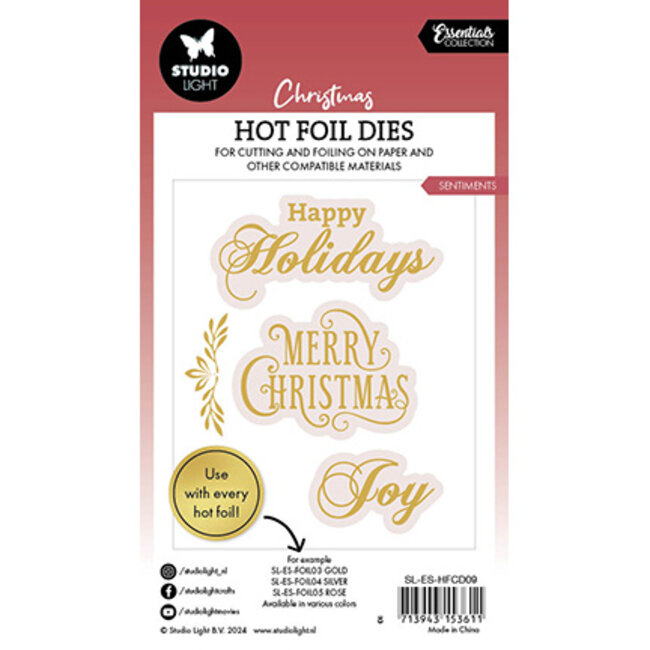 Studio Light SL Hot Foil Dies Sentiments Essentials nr.09