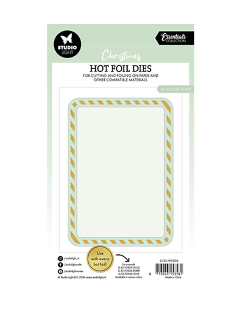 Studio Light SL Hot Foil Dies A6 Border shape Essentials nr.06