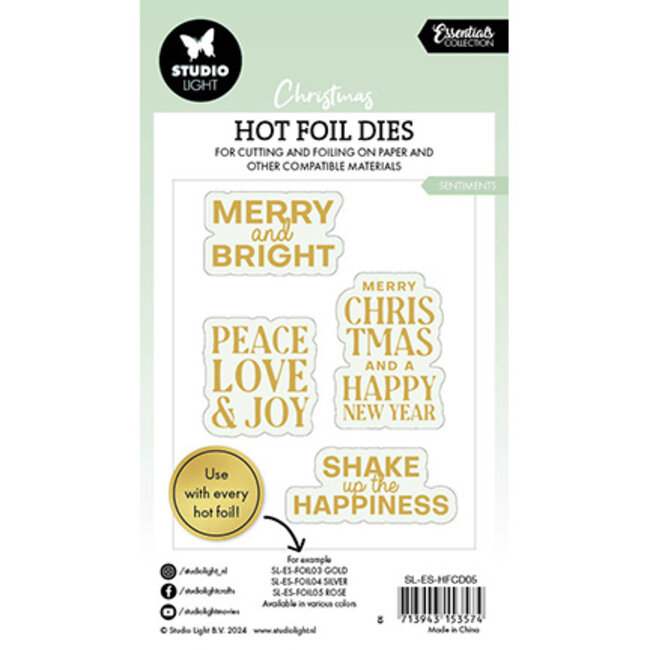 Studio Light SL Hot Foil Dies Sentiments Essentials nr.05