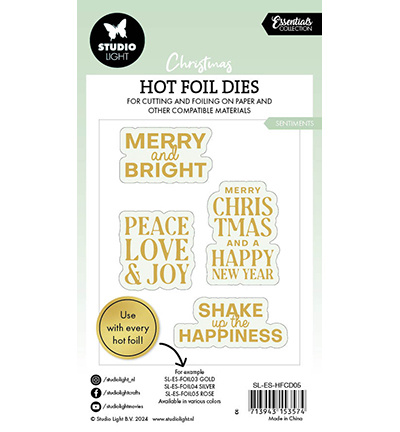 Studio Light SL Hot Foil Dies Sentiments Essentials nr.05