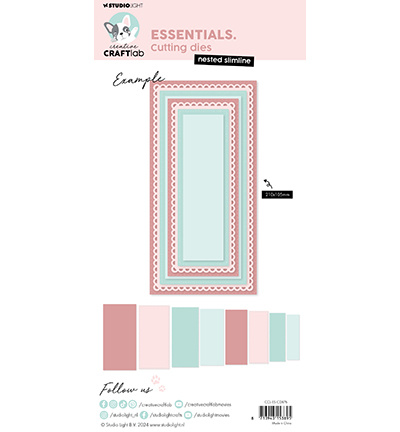 Studio Light - Creative Craftlab CCL Cutting Die Nested slimline Essentials nr.876