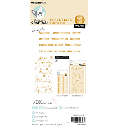 Studio Light - Creative Craftlab CCL Hot Foil Cutting Die Wordz Essentials nr.12