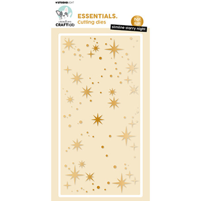 Studio Light - Creative Craftlab CCL Hot Foil Cutting Die Slimline starry night Essentials nr.13
