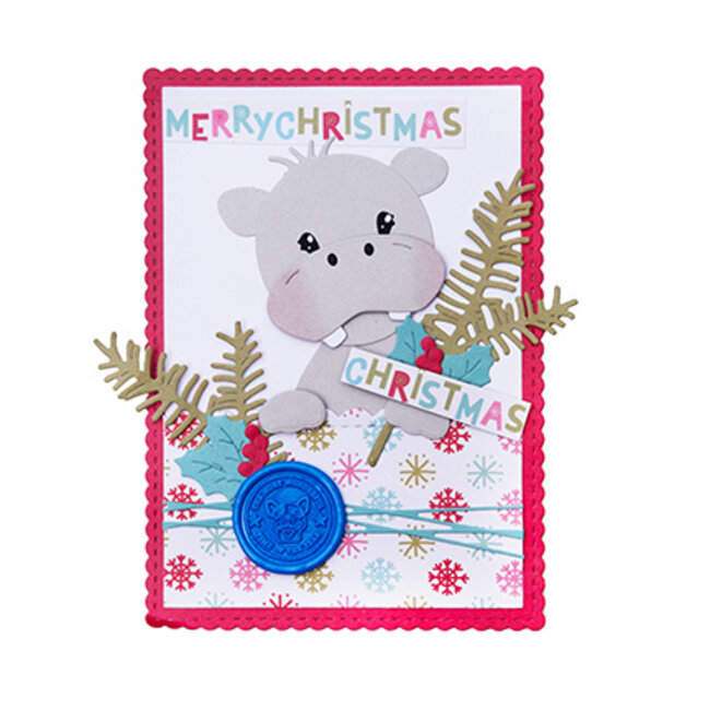 Studio Light - Creative Craftlab CCL Wax Stamp with handle Most wonderful time Friendz nr.25