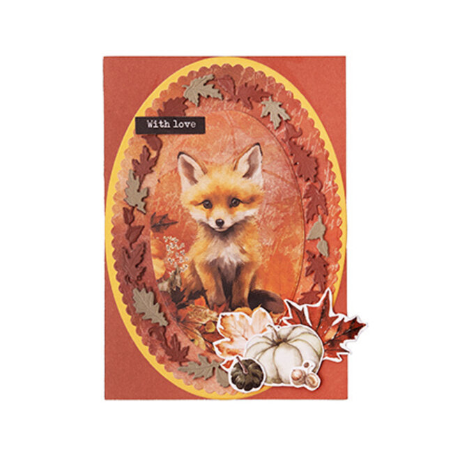 Studio Light SL Cutting Dies Oval leaf wreath Everlasting Autumn nr.880