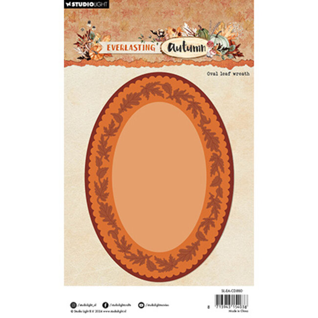 Studio Light SL Cutting Dies Oval leaf wreath Everlasting Autumn nr.880