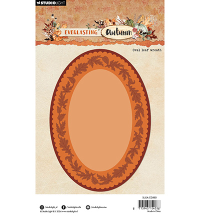 Studio Light SL Cutting Dies Oval leaf wreath Everlasting Autumn nr.880
