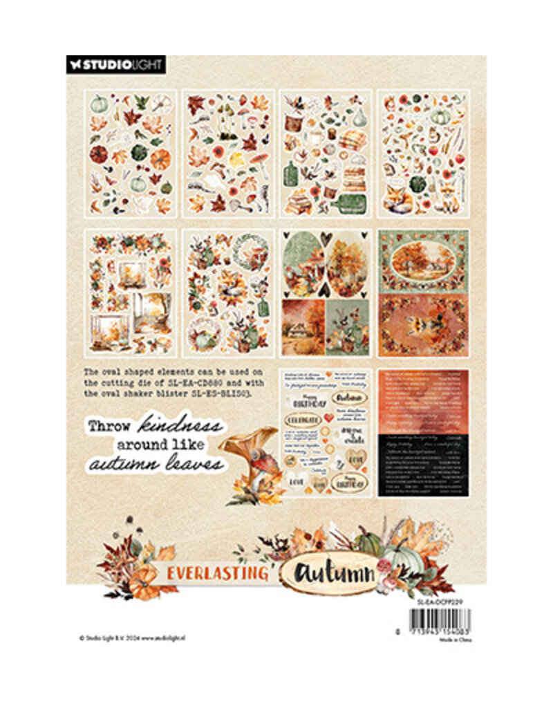 Studio Light SL Die-cut Paper Pad Paper elements Everlasting Autumn nr.229