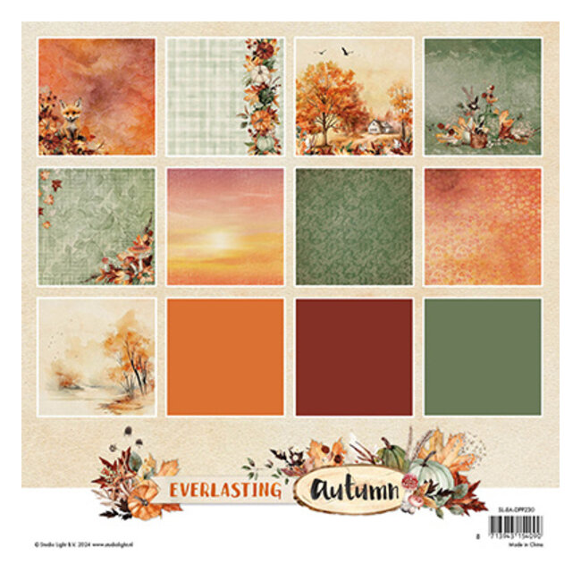 Studio Light SL Paper pad Background paper Everlasting Autumn nr.230