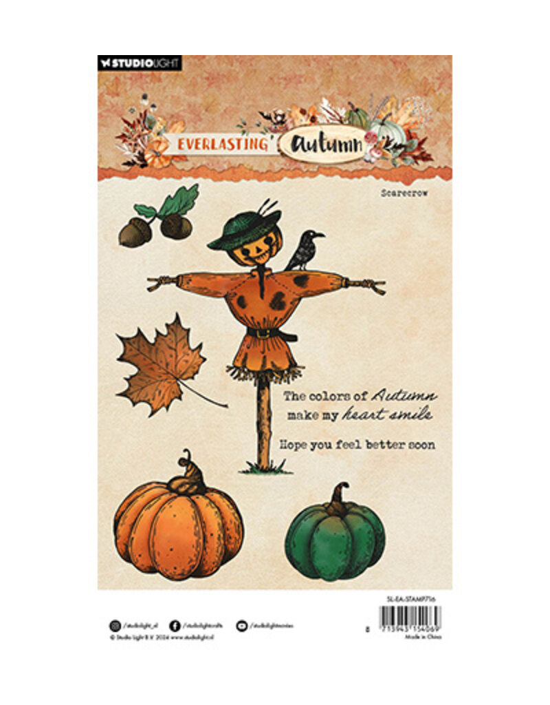 Studio Light SL Clear Stamp Scarecrow Everlasting Autumn nr.716