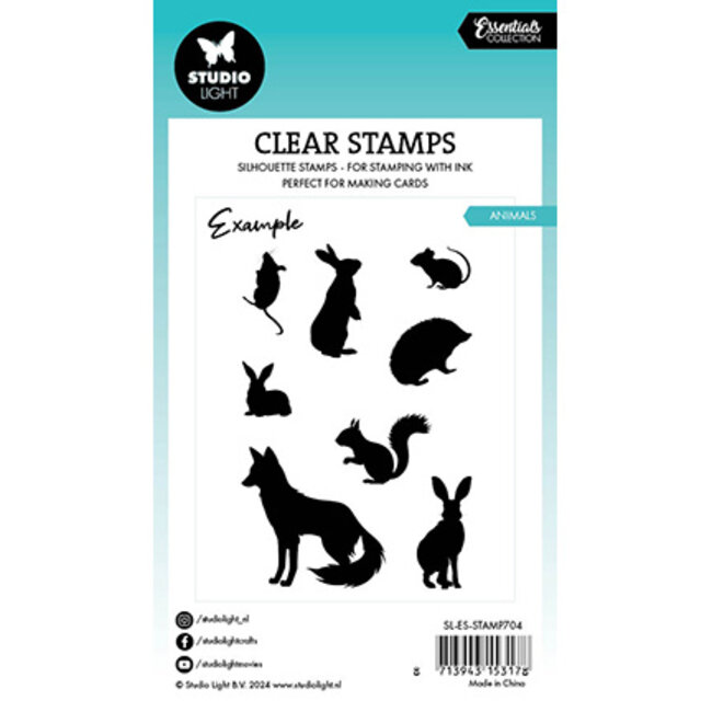 Studio Light SL Clear Stamp Animals Essentials nr.704