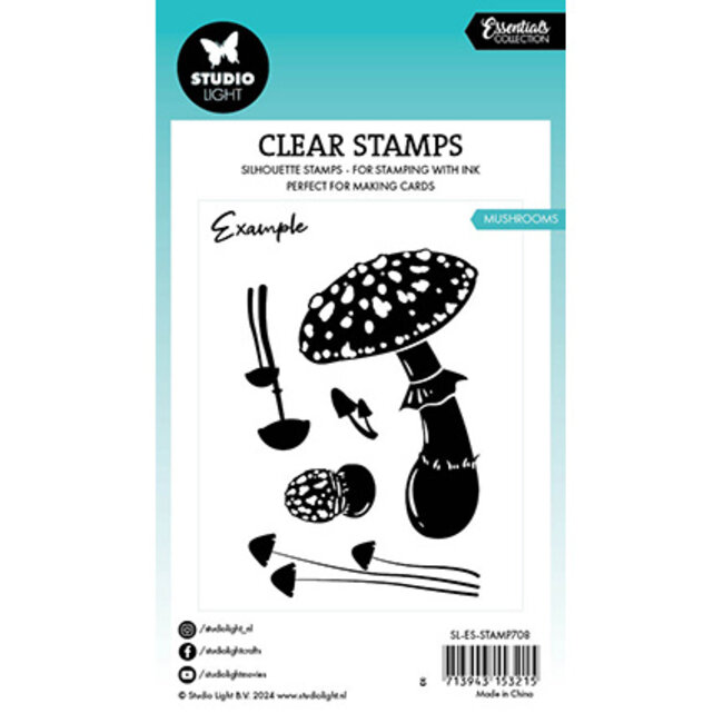 Studio Light SL Clear Stamp Mushrooms Essentials nr.708