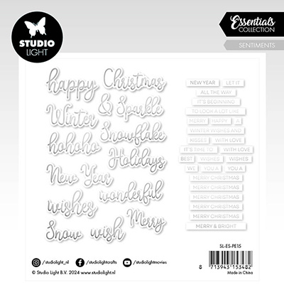 Studio Light SL Paper Elements Silver Sentiments Essentials nr.15