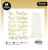 Studio Light SL Paper Elements Golden Kerstwensen Essentials nr.16