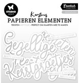 Studio Light SL Paper Elements Silver Kerstwensen Essentials nr.18