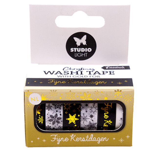 Studio Light SL Washi tape Black/white - NL - Gold Essentials nr.25