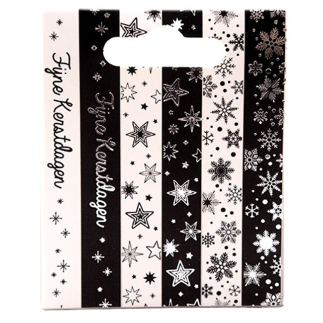 Studio Light SL Washi tape Black/white - NL - Silver Essentials nr.26