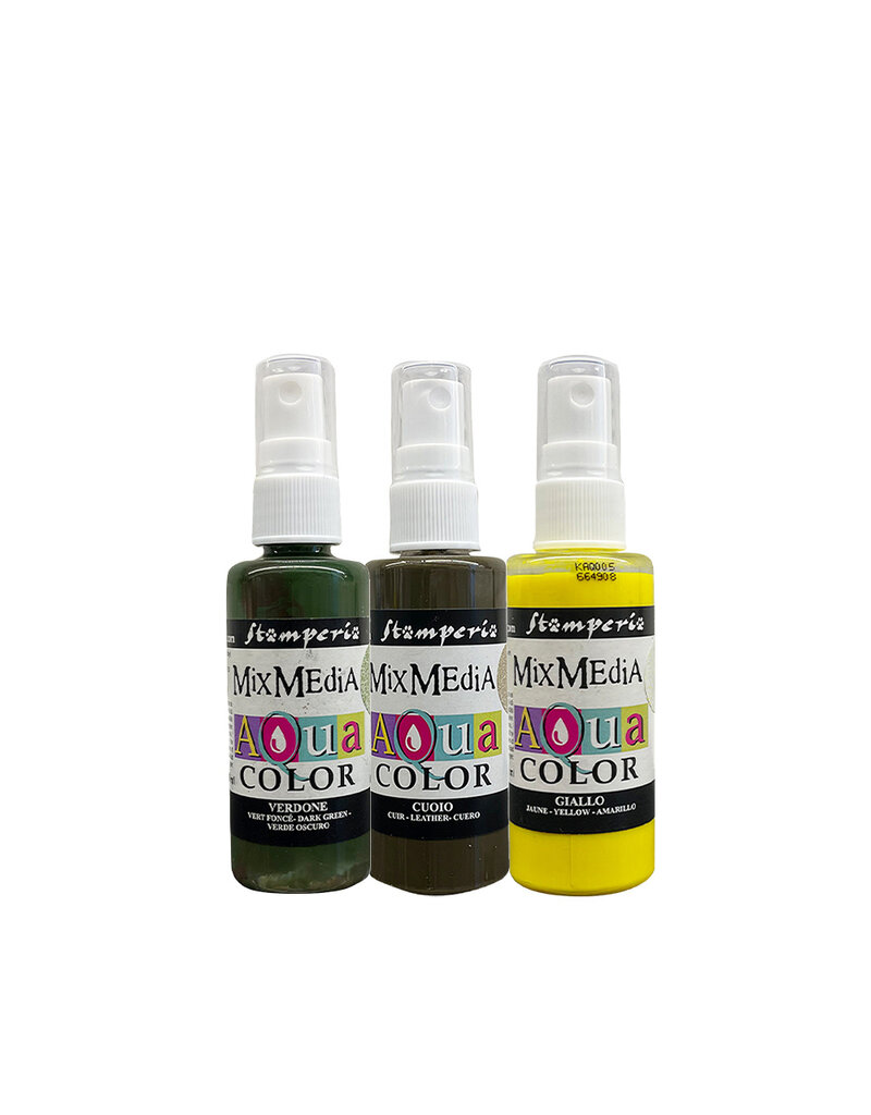 Stamperia Selection 3 Aquacolor Golden Harmony