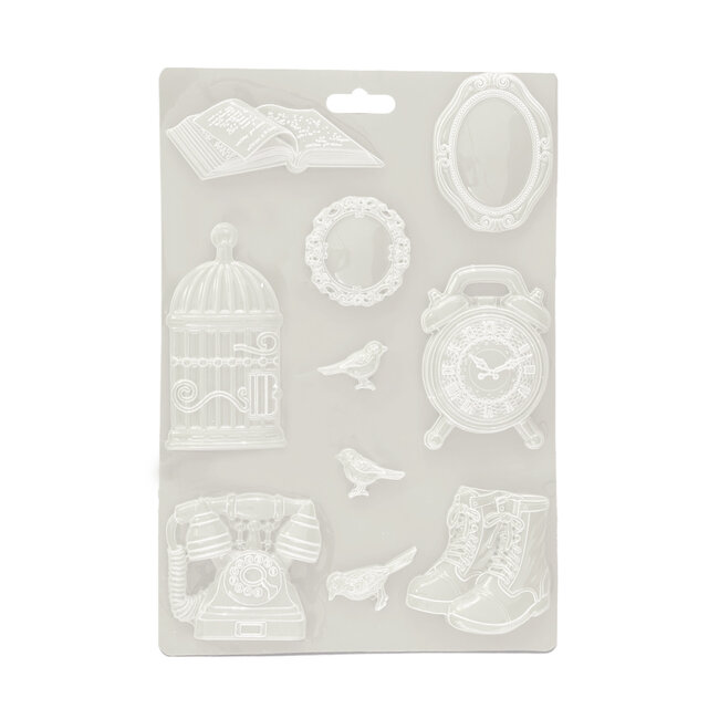 Stamperia Soft Mould A4 - Golden Harmony elements