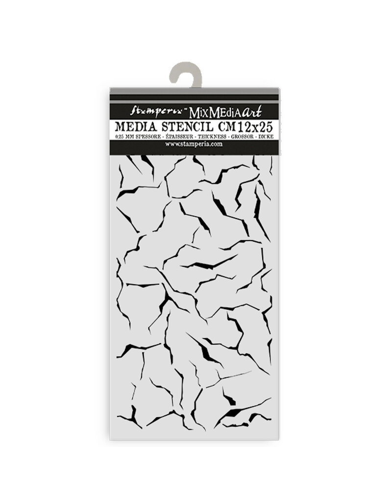 Stamperia Thick stencil cm 12X25 - Golden Harmony crackle