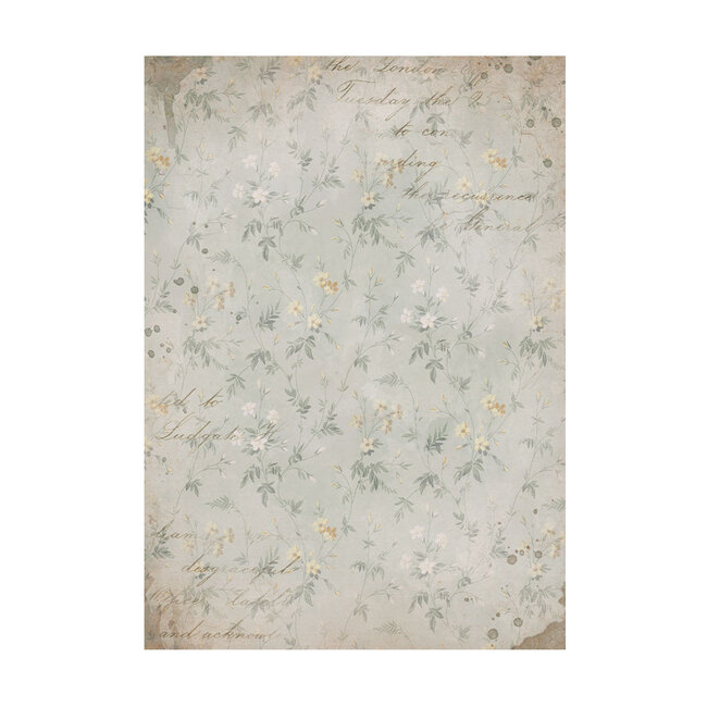 Stamperia Selection 8 Rice paper A6 backgrounds - Golden Harmony