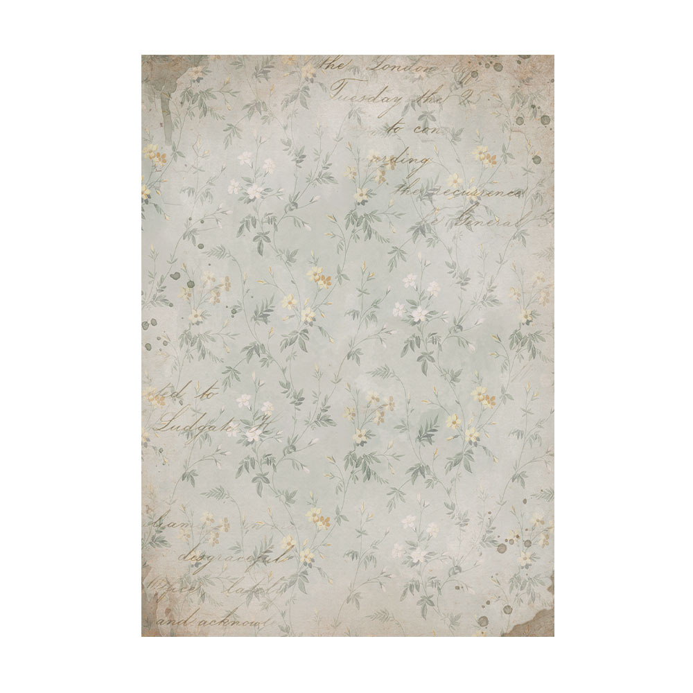 Stamperia Selection 8 Rice paper A6 backgrounds - Golden Harmony