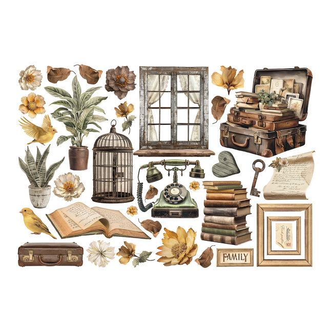 Stamperia Ephemera  - Golden Harmony