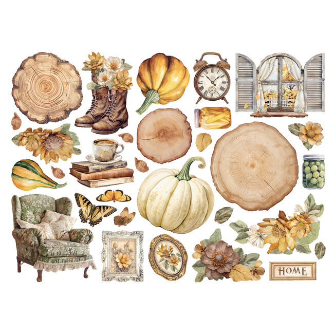 Stamperia Die cuts assorted - Golden Harmony
