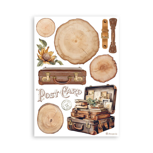 Stamperia Washi pad 8 sheets A5 - Golden Harmony