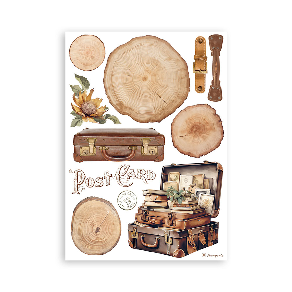 Stamperia Washi pad 8 sheets A5 - Golden Harmony